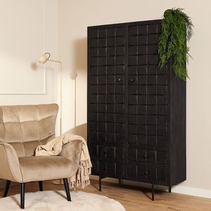 Starfurn Kabinet brandy black 2 deuren 4 lades