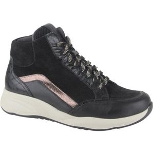 Durea - 9811 - Sneaker - Zwart - Hoge Dames Sneaker