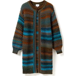 Gio gebreide cardigan in turquoise