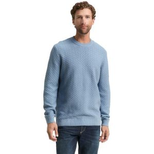 Tom Tailor Structured crew neck pullover