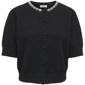Jacqueline de Yong - Jdyalva Life - Cardigan - Zwart - Korte Mouwen