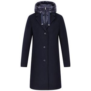 HV Society - Woolmix Coat - Blauw - Trenchcoat
