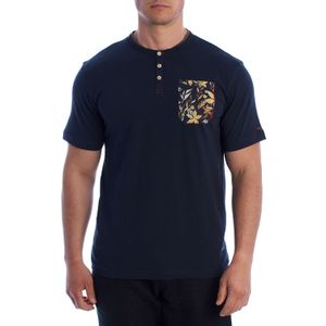 Heren Korte Mouw Henley T-Shirt HS24MTS09