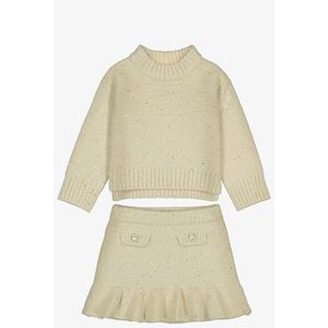 Abel & Lula - Gebreide Set - Meisjes - Trui en Rok - Pailletten
