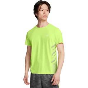Under Armour - Launch Elite - T-shirt - Groen - 90% Polyester, 10% Elastaan