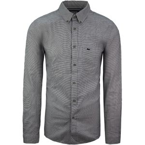 Lacoste - Slim Fit - Overhemd - Zwart/Wit