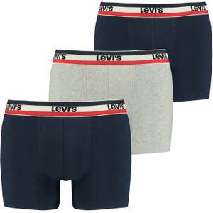 Levi's Sportswear logo boxer 3-pack 100002870 001 navy/ grey melange