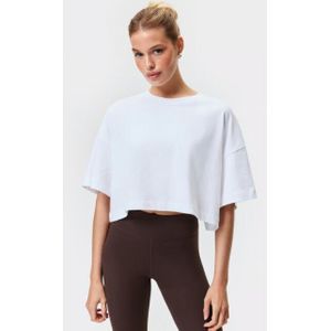 Stronger - Training Sporttops - Wit - Cropped T-shirt