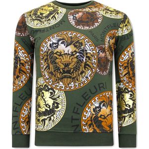 Tony Backer Sweater met print leeuw head