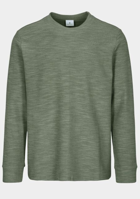 Basefield - 219018502/552 - Longsleeve - Groen - Rundhals Shirt