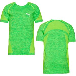 Puma - evoKnit - T-shirt - Groen - Heren Fitness Training