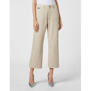 Philipp Plein - Denim Broeken Loose Fit Iconic - Beige