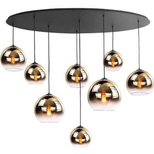 Highlight fantasy globe hanglamp e27 30 x 30 x 30cm rook glas