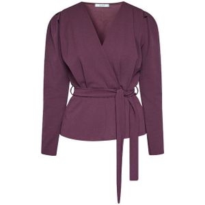 SISTERS POINT - Nasa-ls - Dames Blouse - Deep Bordeaux