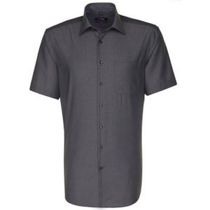 Seidensticker - Heren Overhemd - Korte Mouwen - 100% Katoen - Popeline