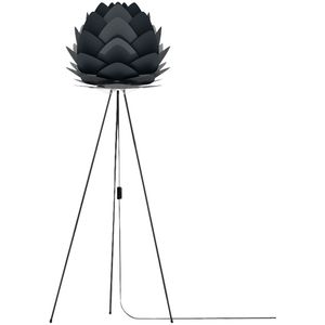 Umage Aluvia medium vloerlamp anthracite grey met tripod zwart Ø 59 cm