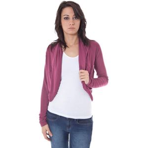 Ge cropte gedrapeerde brei cardigan