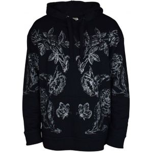 Valentino Garavani - Sweatshirt - Zwart - Katoen - Met Bloemenprint