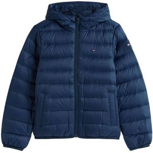 Tommy Hilfiger - U LIGHT DOWN HOODED JACKET - Gewatteerde Jas - Dark Night Navy