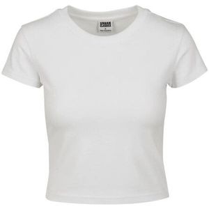 Urban Classics Dames jersey stretch crop t-shirt