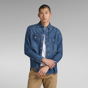 G-Star RAW - Nimes - Shirt - Katoen - Lange Mouwen