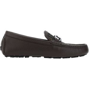Fendi - Driving Loafers - Zwart - Volnerf Leer - Metalen Fendi O`Lock Gesp