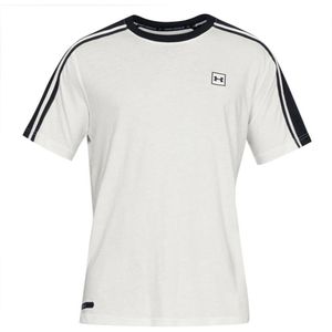 Under Armour - Unstoppable Stripe - T-shirt - Wit - Heren