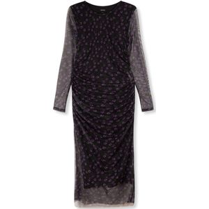 Refined Department Knitted flower mesh dress maila purple