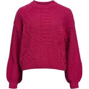 Object objrush re l/s knit pullover 135 23045255 sangria