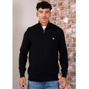 Lyle and Scott - Katoenen Trui - Zwart - Quarter Zip