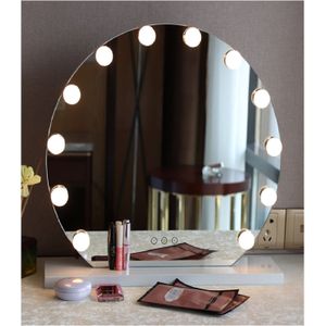 Led Mirror Make up spiegel met led verlichting touchdimmer agoedilla Ø48 cm