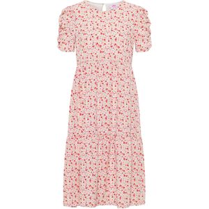 Mymo - Nolie - Midi-jurk - Wit - Veelkleurig