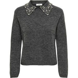 Jacqueline de Yong - Jdyaubray Life - Trui - Donkergrijs Melange - Dames