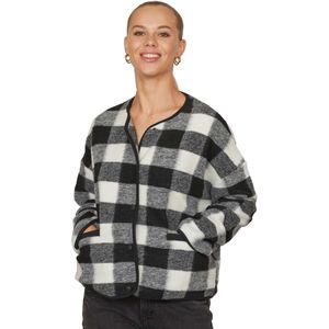 Sisters Point Hibea cardigan black cream check