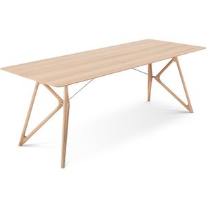 Gazzda Tink table houten eettafel whitewash 220 x 90 cm
