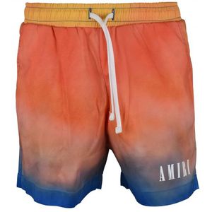 AMIRI - Zwemshort - Oranje - Polyester - Elastische Taille met Trekkoord