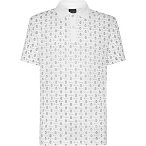 Billionaire - Polo Shirt SS Crest - Wit - Katoen