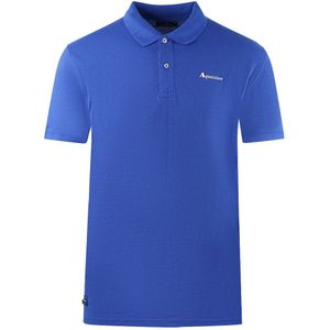 Aquascutum - PO001 - Poloshirt - Royal Blue - Korte Mouwen - 100% Katoen