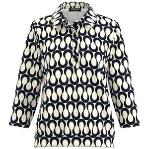 Frank Walder - NOS725407 - Top - Blauw - Lange Mouw