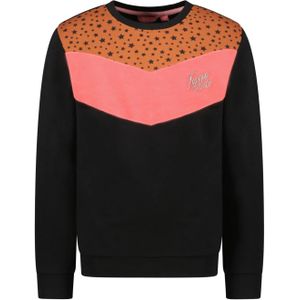 TYGO & vito Meisjes sweater colorblock v print