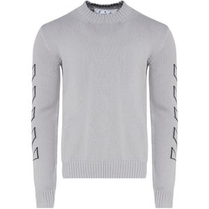 Diag Outline - Gebreide Trui - Gebroken Wit - Lange Mouwen