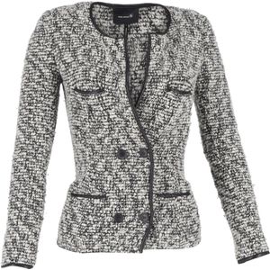 Isabel Marant Tweed Jas in Grijze Virgin Wol