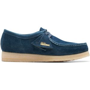 Clarks - Wallabee - Herenschoenen - Navy - Mocassin