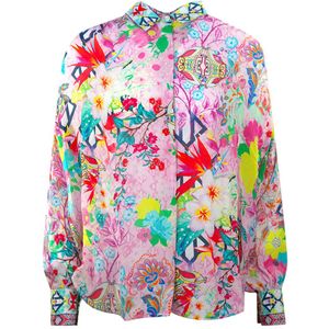 Inoa - Keukenhoff 120216 - Blouse - Pink - 100% Zijde - Lange Mouwen