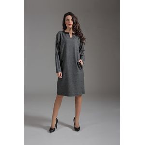 Conquista Fashion - Zakjurk - Kokerjurk - Lange Mouwen - Kraagdetail