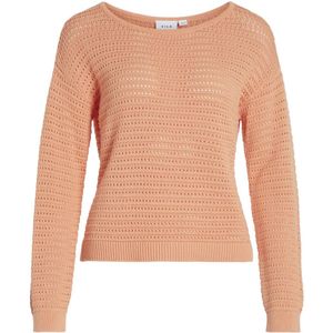 Vila Vibellisina boatneck ls knit top -