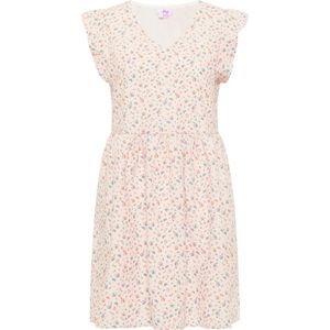 Mymo - Midi-jurk - Roze - Katoenmix - V-hals