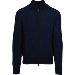 Boss H-emabeo Volledige Ritssluiting Trui Donkerblauw