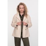 Geisha - Cabana Double Breasted - Tussenjas - Off White