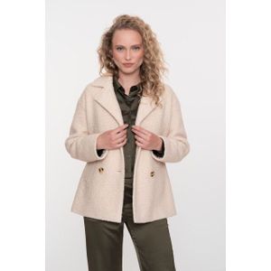 Geisha - Cabana Double Breasted - Tussenjas - Off White